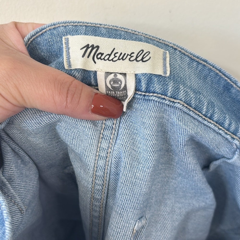 Madewell The Denim Emmett Short Patch Pocket Edition Kieran Wash Size 28 - Picture 9 of 11